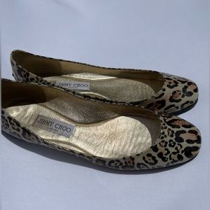 Jimmy Choo leopard flats